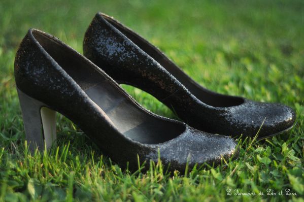 chaussures brillantes