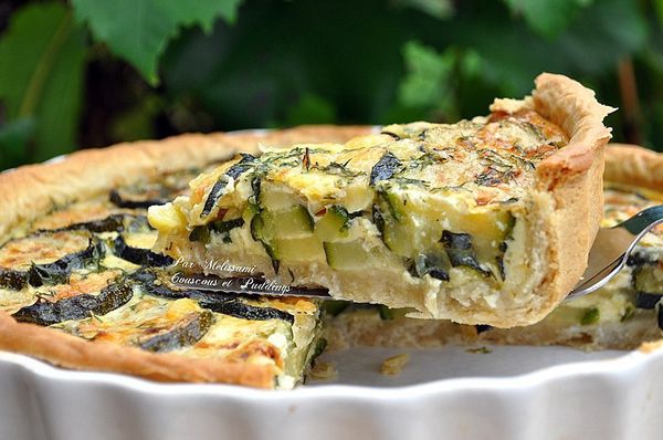 quiche courgettes