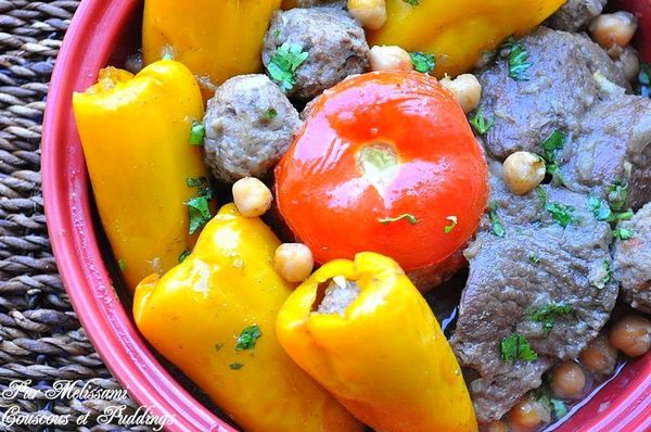 dolma felfel tomate poivron et tomates farcis a la viande h