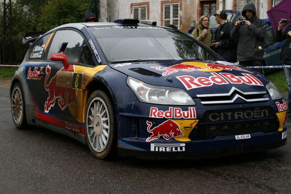 C4 WRC RAikkonen - départ Pays d'Ormont