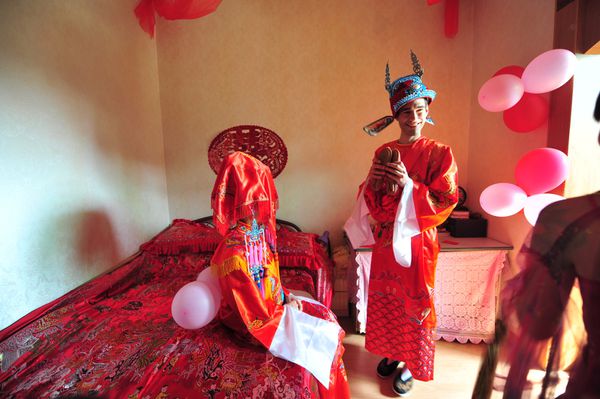 Chine - mariage chinois chaussures