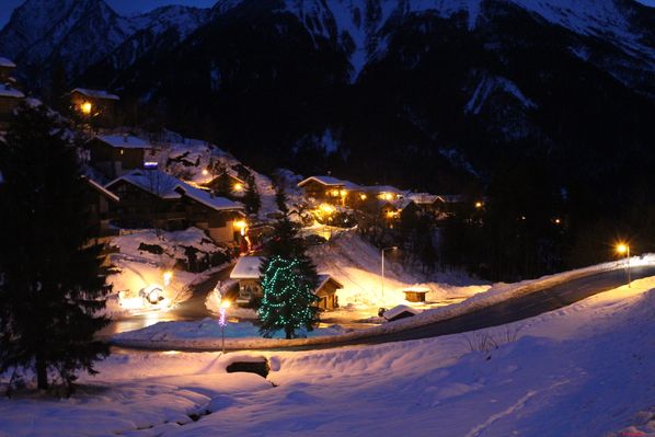 les rochers sous la neige