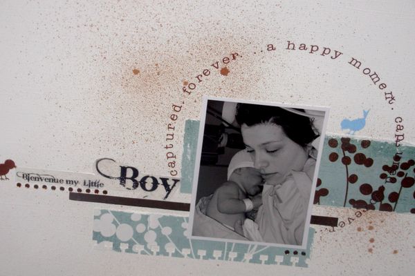 bienvenue my little boy SandyDub detail