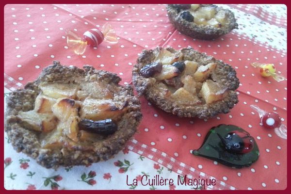 Tarte pommes cranberries, pâte croustillante à l'avoine