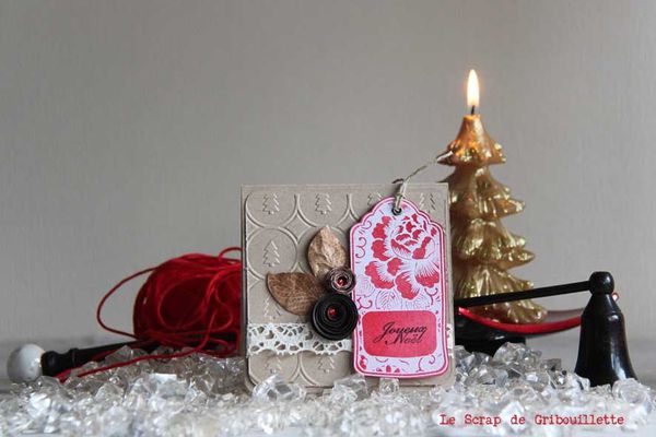 2012 11 Carte Noël roses et tag3