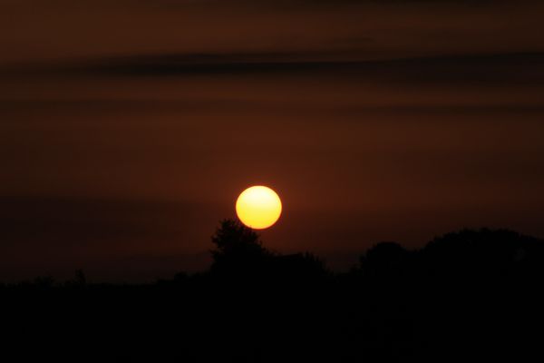 coucher de soleil sur les étangs de la côte rouge (3)