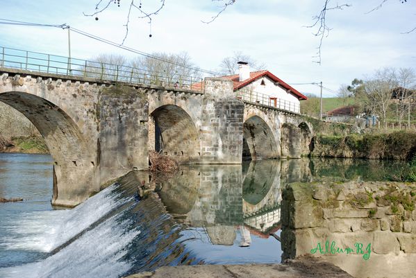 07 Moulin de Bergouey - le pont sur la Bidouze