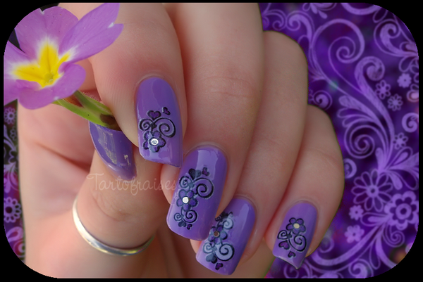 water decal violet 033