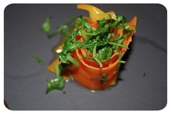 émincés de carottes au gingembre