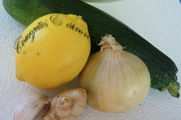 courgettes et citron