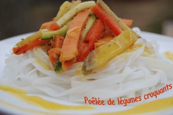 poêlée de légumes croquants
