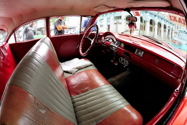 red cars from cuba by albi