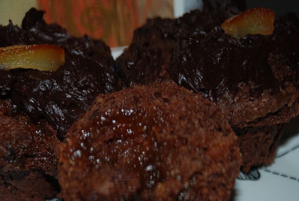 Muffins sachertorte zoom