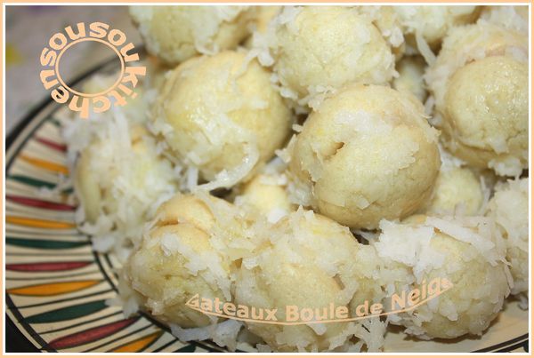 Gateaux Boule de neige à la marocaine كعك مغربي