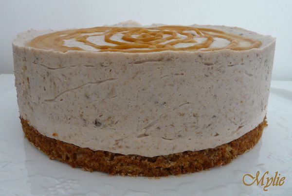 entremet spéculoos, banane, caramel beurre salé 3