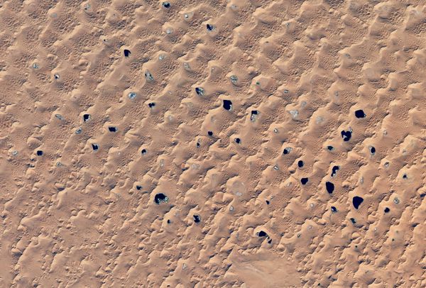 Landsat 8 - Chine - Badain Jaran - Dunes et lacs