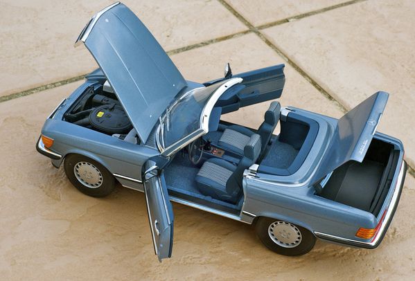 MERCEDES 300 SL CABRIOLET BLEU NOREV 27