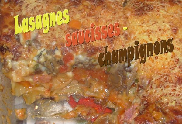 Lasagnes saucisses-champignons3