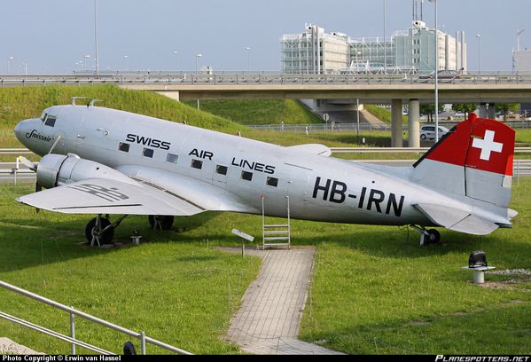 HB-IRN-Swissair-Douglas-DC-3 PlanespottersNet 288675