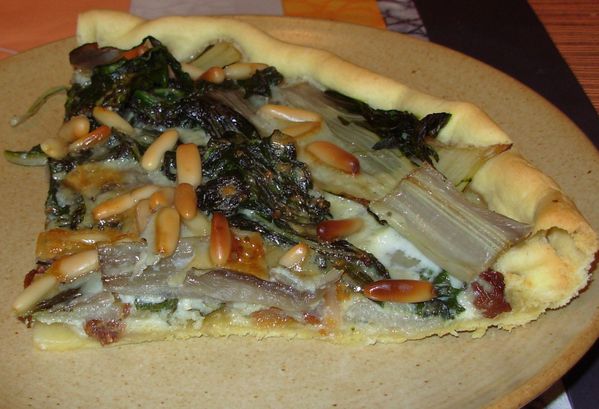 Quiche blettes, roquefort, raisins6