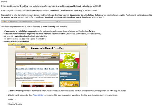 la barre overblog