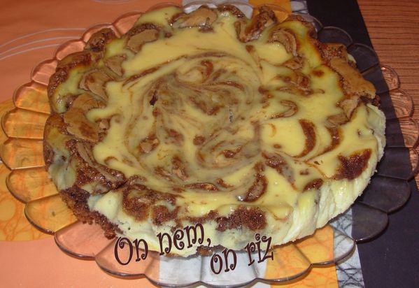 Brownie-cheescake praliné1