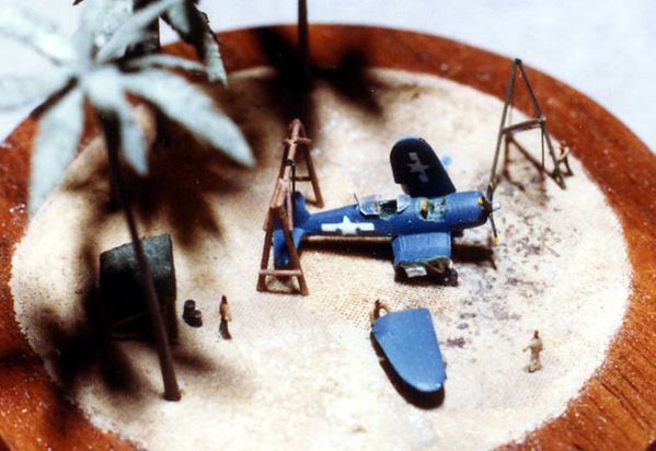 diorama F4U Corsair a