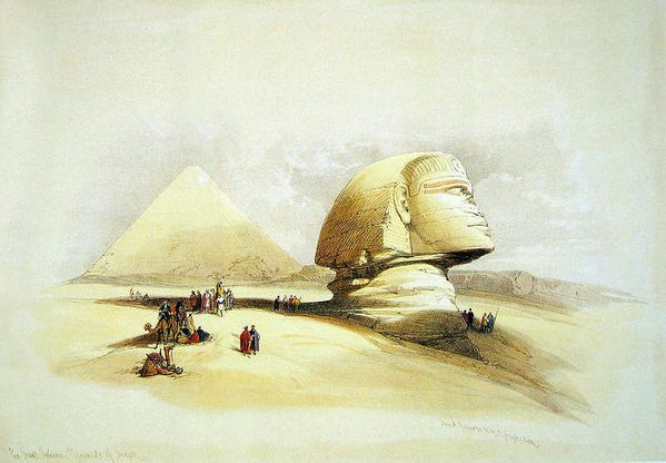 800px-David Roberts Sphinx side view