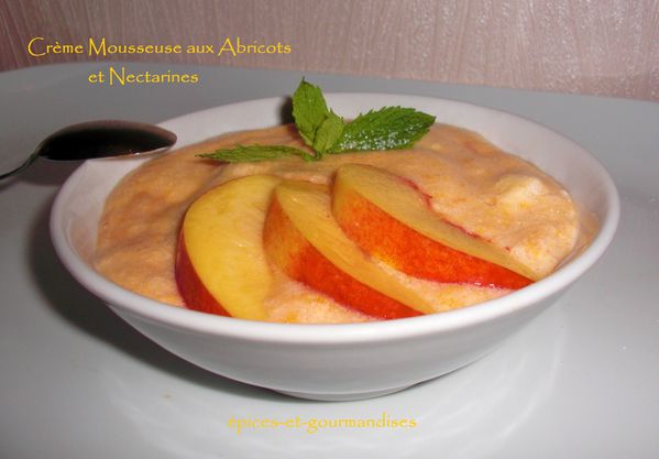 crème mousseuse aux abricots et nectarines CIMG1681