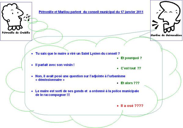 Pétronille et Marilou parlent du conseil municipal du 17 j