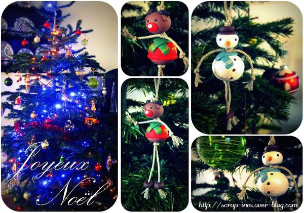 Joyeux Noël Merry Christmas Scrap Inès Sapin tree