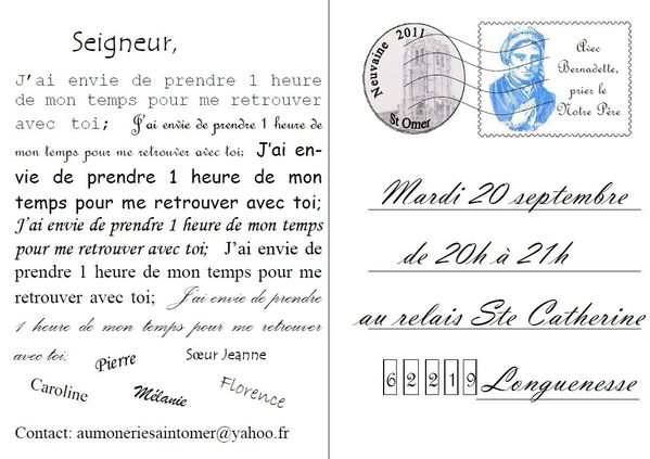 carte invitation adoration