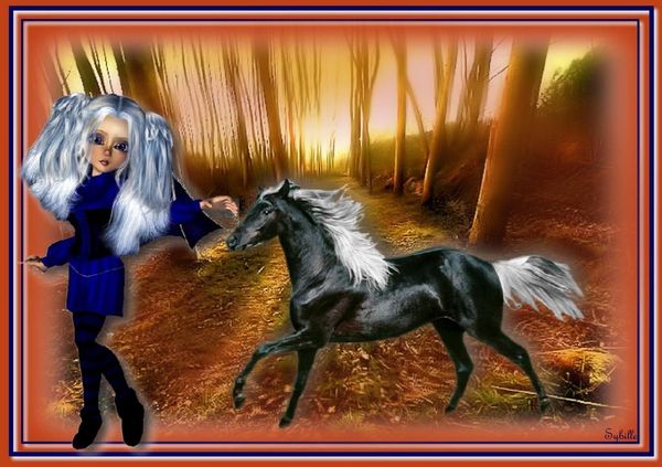 cheval noir