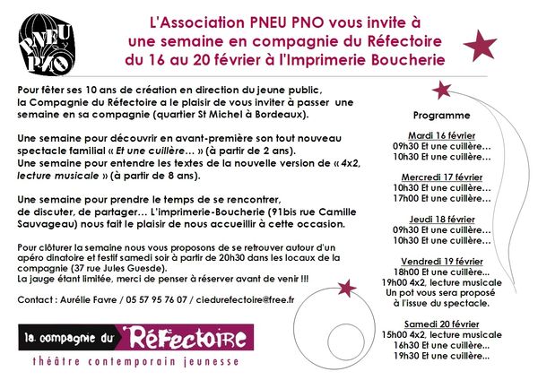 invit Cie du réfectoire BLOG