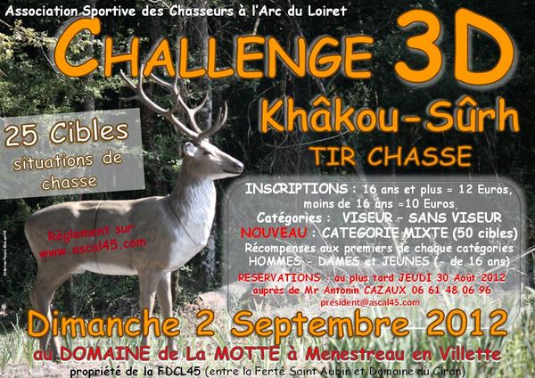 Affiche Challenge 3D Khâkou-Sûrh 2012
