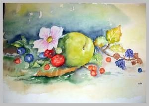 Nature morte fruits et légumes