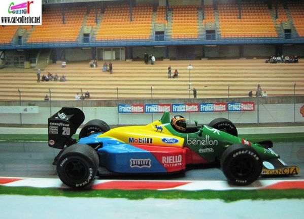  model car by benetton ford b191 roberto moreno 1991 diecast model car