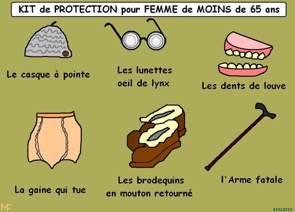 Kit de protection femme moins de 65 ans