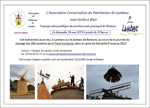 Moulin Invitation pour l'inauguration