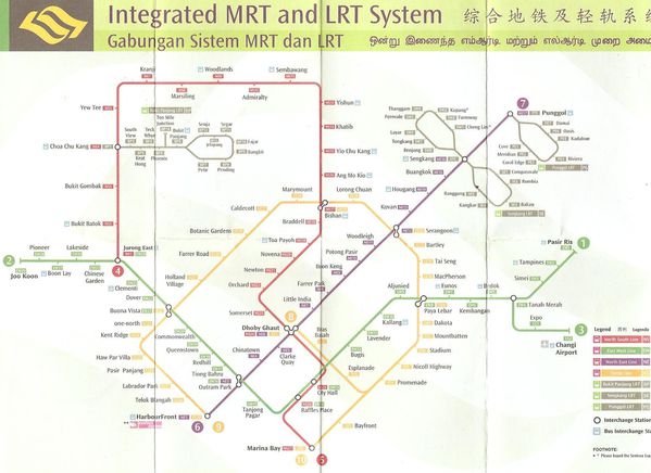 plan du metro Ã  Singapour)