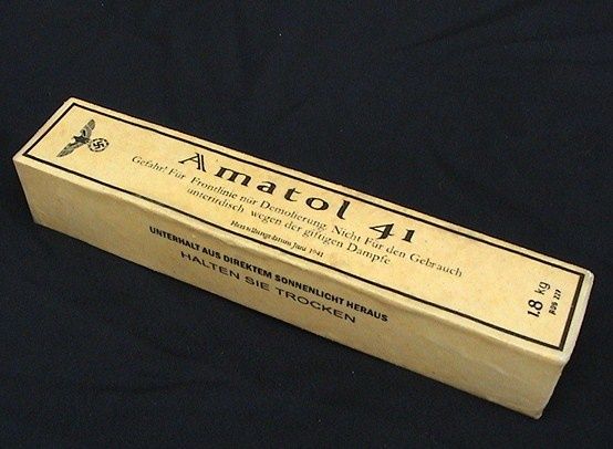 Reproduction d'un pain d'expolsif allemand de la seconde guerre mondiale Amatol-41-1.8-kg-atelier-tisseron.com.