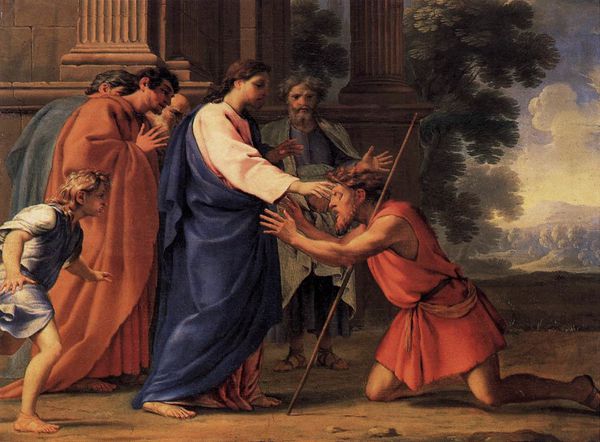 Jésus guérissant l'aveugle de Jéricho