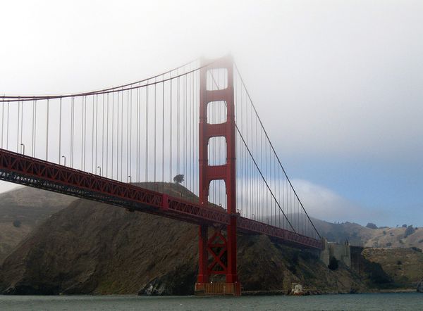 San Francisco Golden Gate Bridge vu du bateau