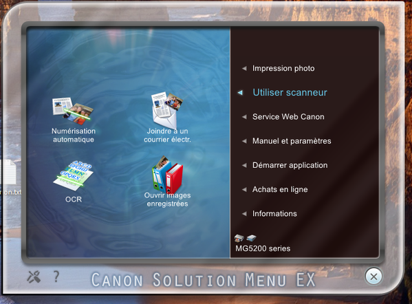 canon solution menu ex scanner