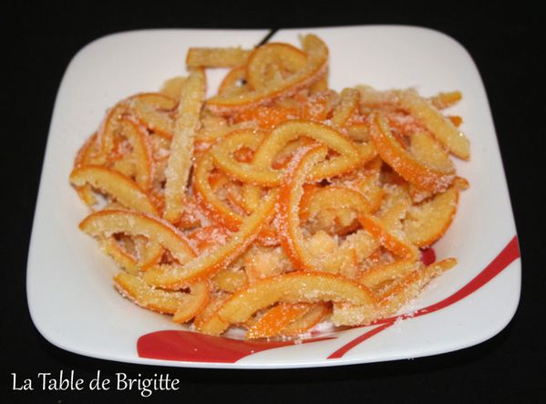 Zestes d'orange confits