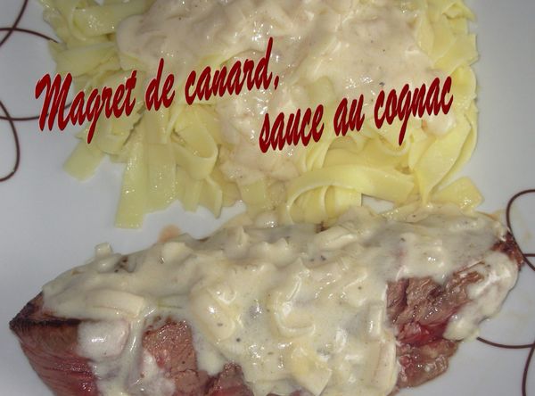 Magret, sauce au cognac2