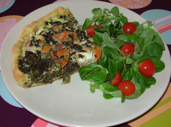 Tarte saumon, feta, épinerds3