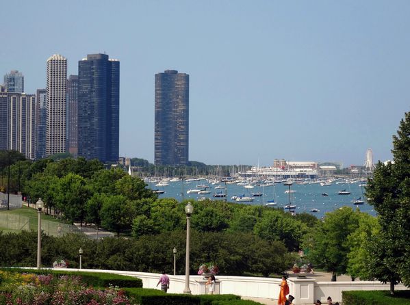 Chicago Museum campus vue sur Navy Pier