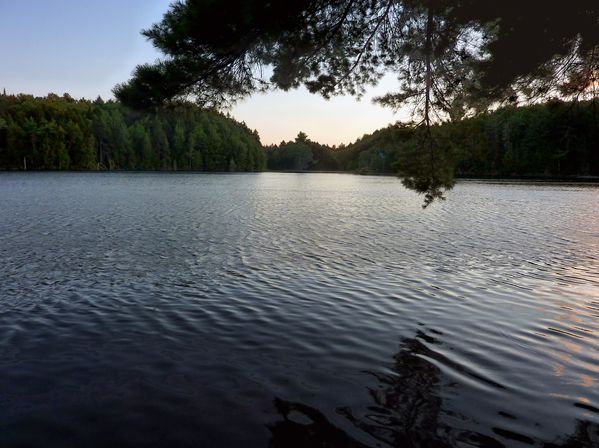 Mauricie lac soir