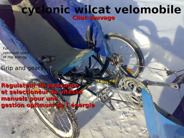cyclonic wilcat velomobile
